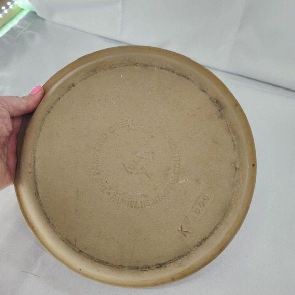 Pampered Chef Pie Plate 9-inch 9 Stone Stoneware - Picture 3 of 4